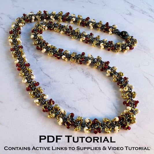 Magus Bead Chain Necklace PDF Tutorial contains active links NO PHYSCAL SUPPLIES INCLUDED