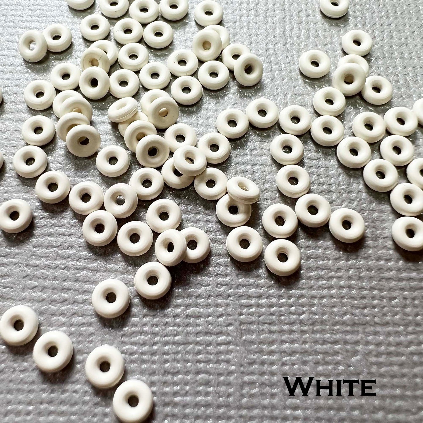 3mm Rubber O-Rings (ID: 1.1mm) - choose color - Package of 1000