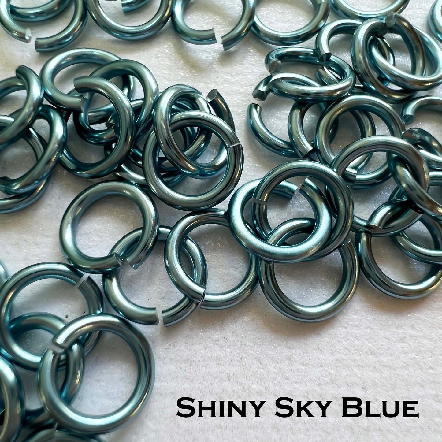 20g 3/32" AA Jump Rings SHINY (AWG) ID: 2.4mm - choose color & quantity