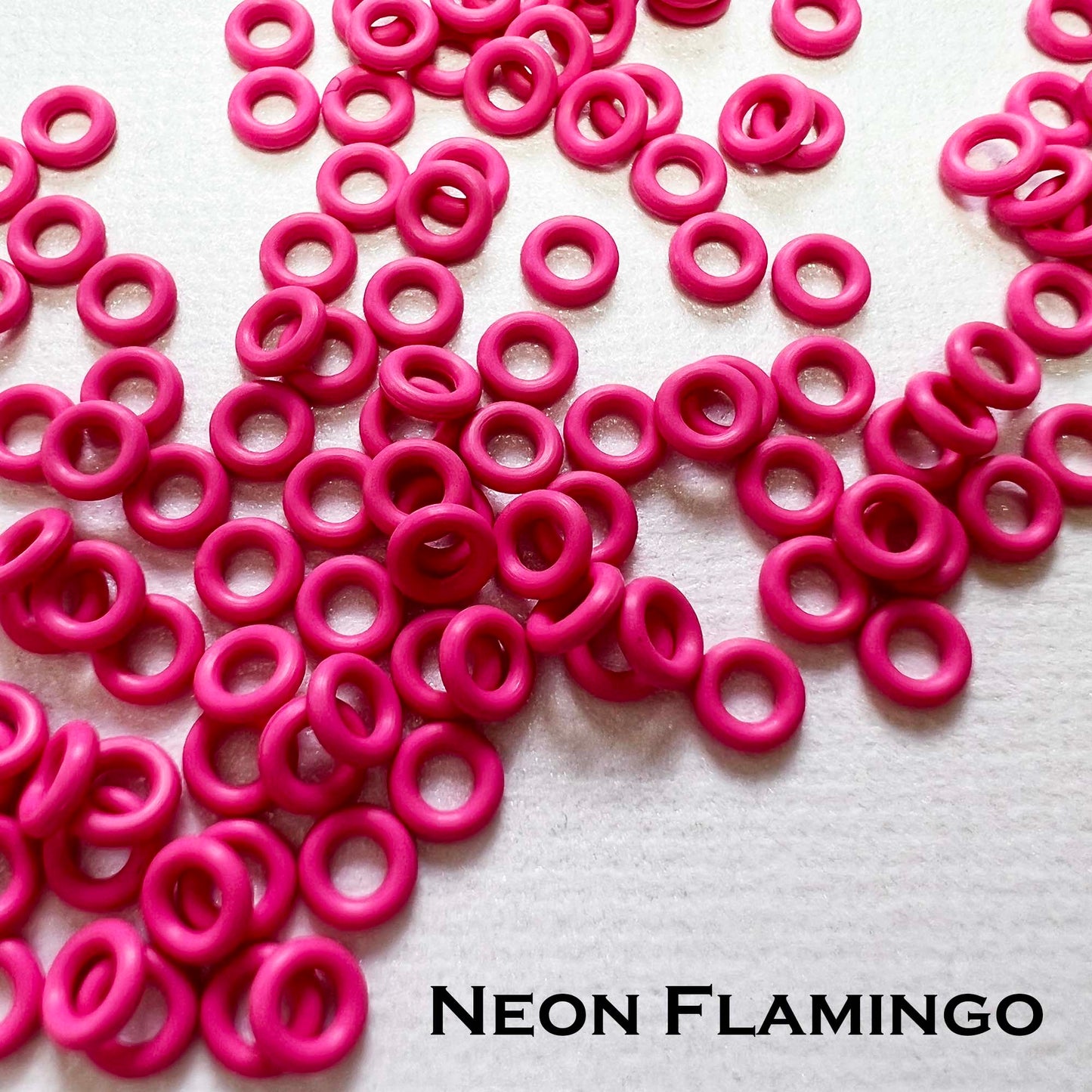 4mm Rubber O-Rings (ID: 2mm) - choose color