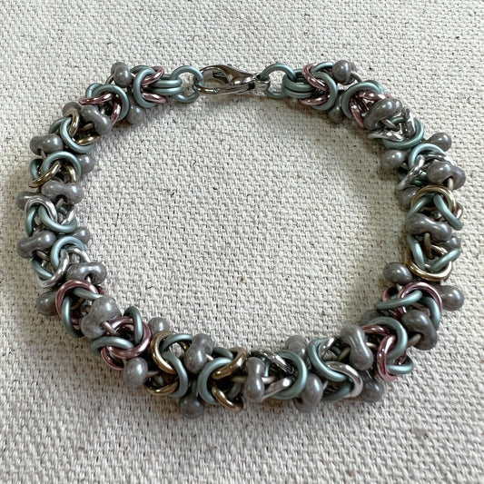 Byzantine Farfalle Beaded Bracelet Kit with FREE Video - Dried Flora