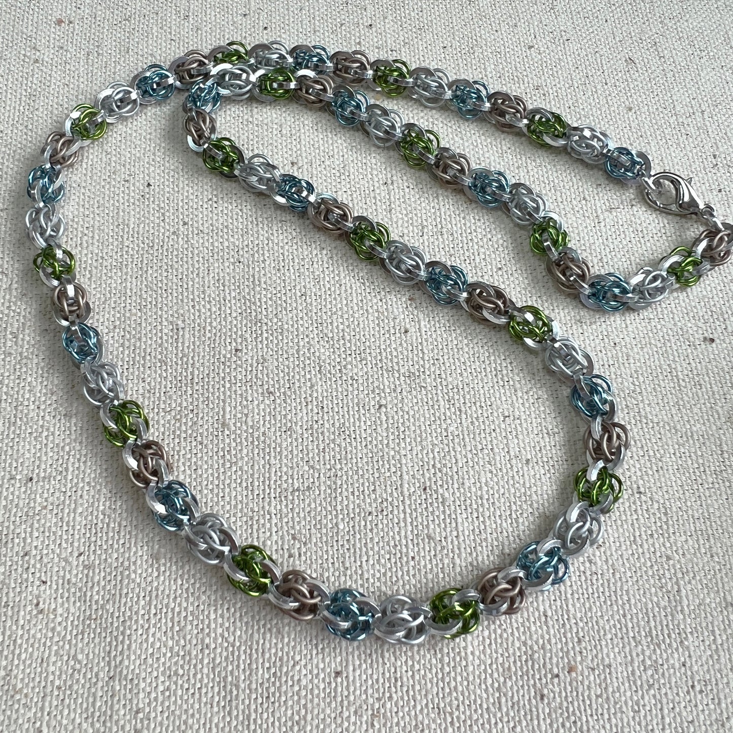 Sweet Pea Sparkle Necklace kit with FREE video - Silver Mt Champagne Lime Frost and Sky Blue