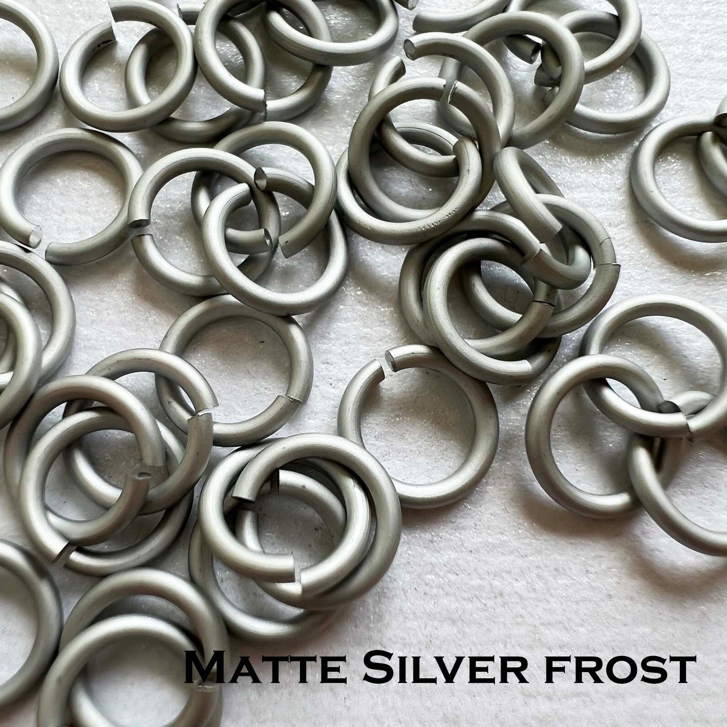 20g 1/8" Jump Rings MATTE (AWG) ID: 3.4mm - choose color & quantity