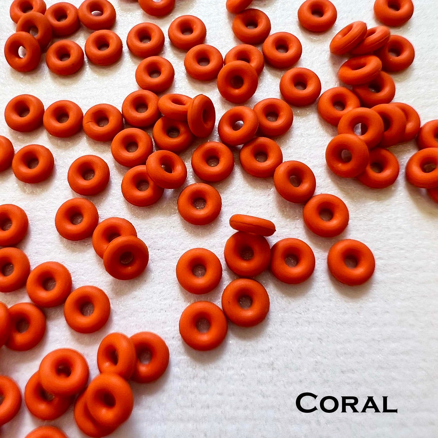 3mm Rubber O-Rings (ID: 1.1mm) - choose color