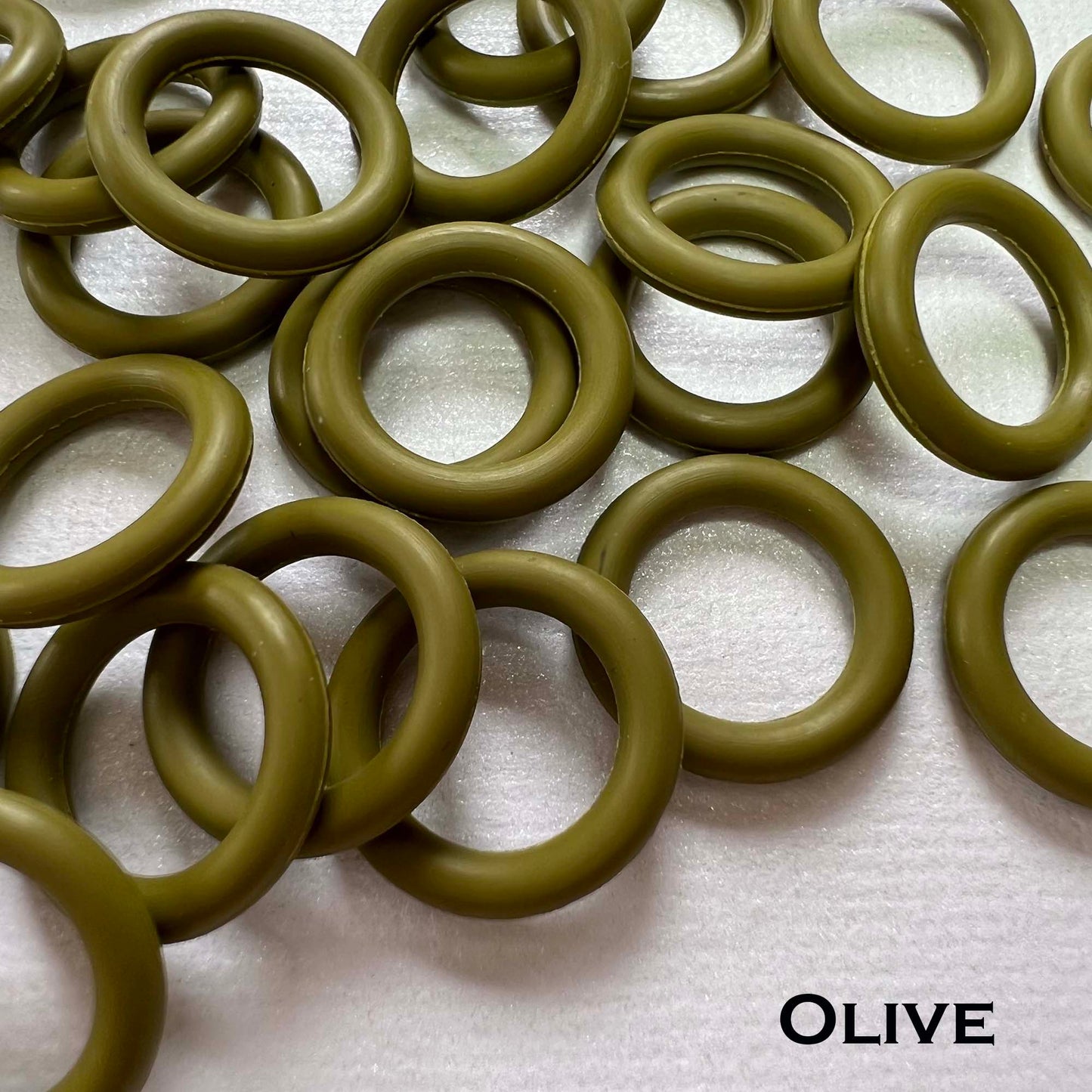 15mm Rubber O-Rings (ID: 10mm) - choose color & quantity