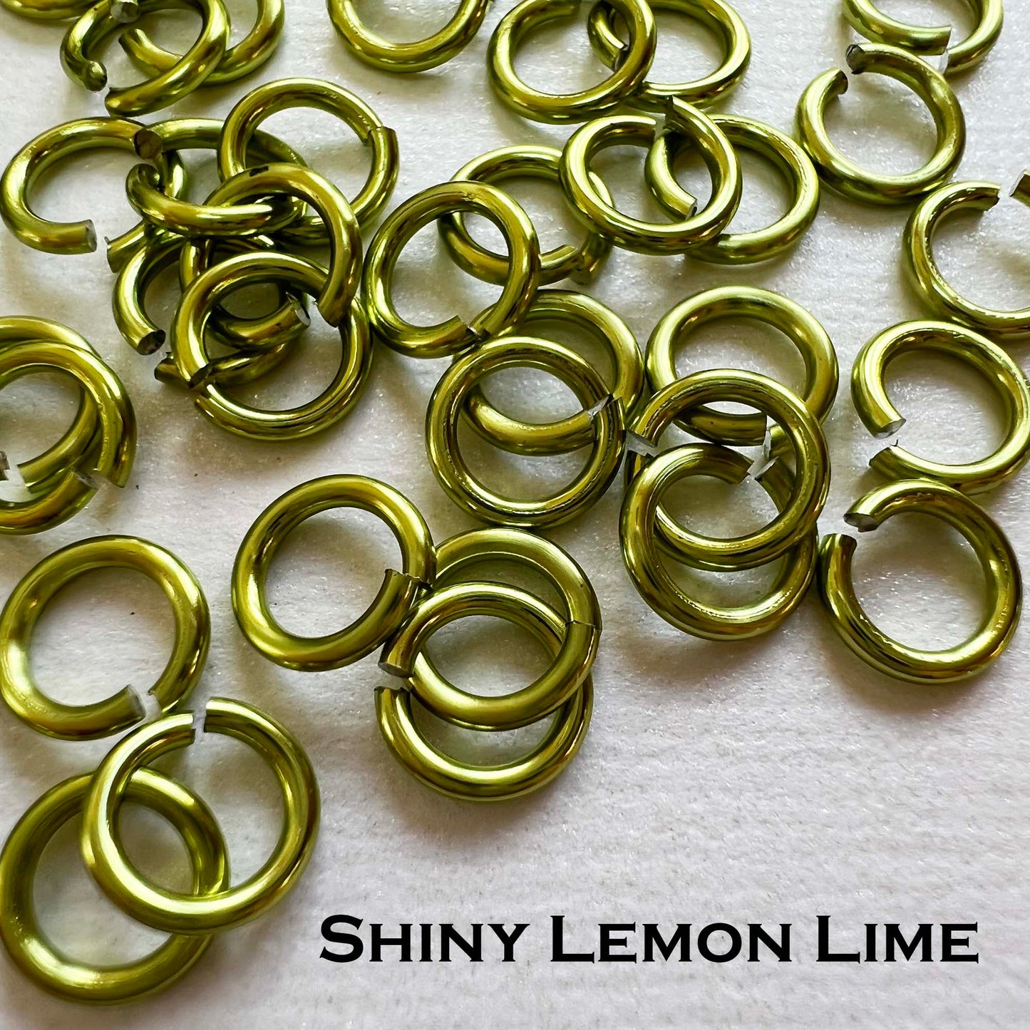20g 1/8" Jump Rings SHINY (AWG) ID: 3.4mm - choose color & quantity