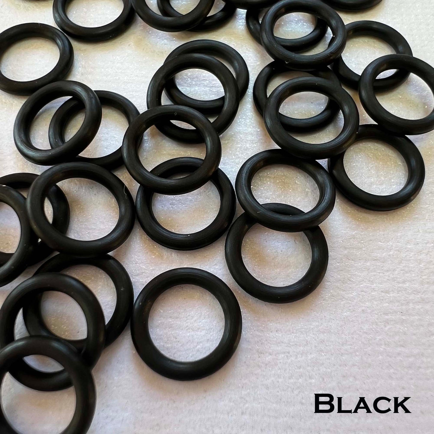 10.1mm Rubber O-Rings (ID: 6.9mm) - choose color & quantity