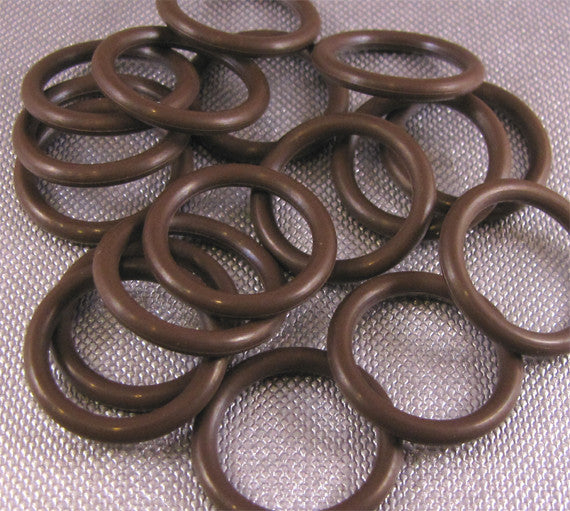 20mm Rubber O-Rings (ID: 15mm) - choose color & quantity