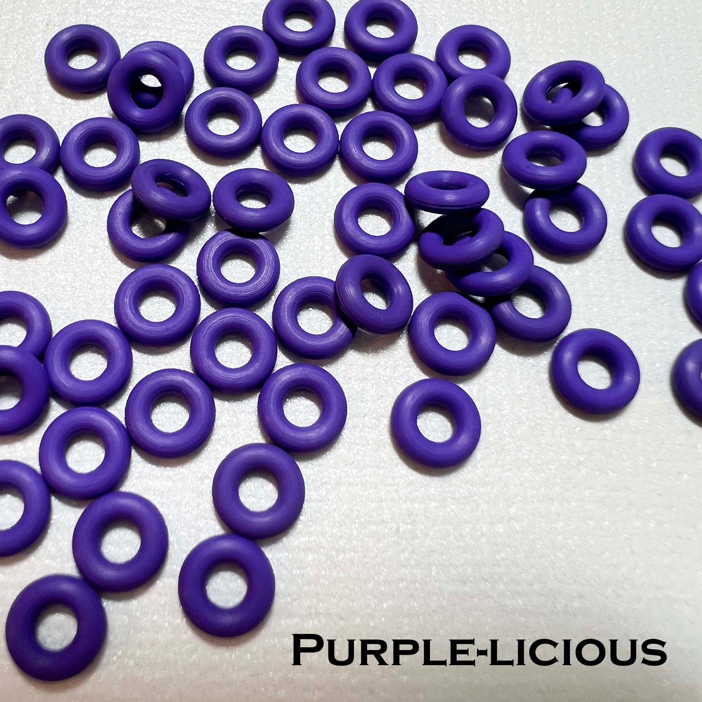 6mm Rubber O-Rings (ID: 2.6mm)  - choose color & quantity