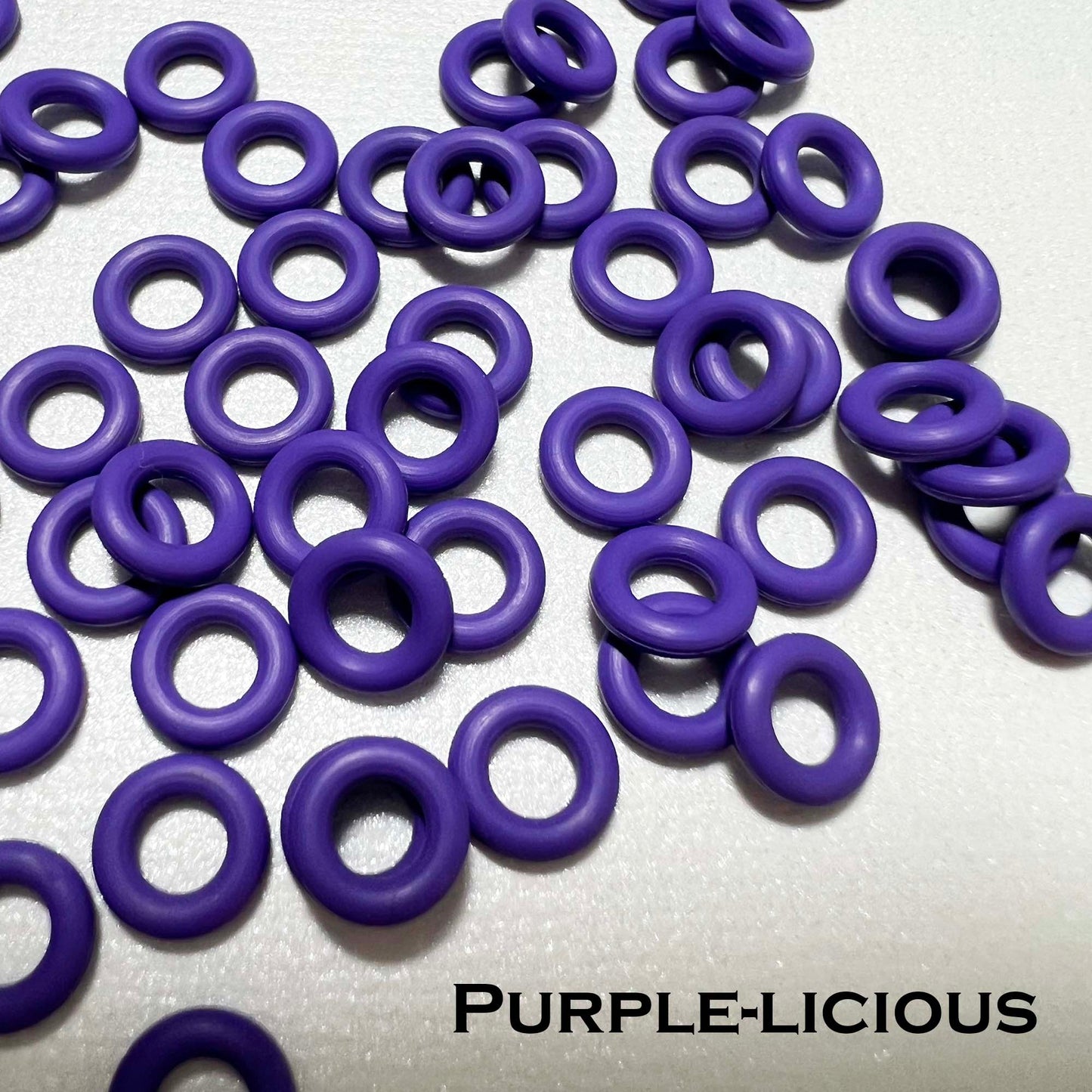7.25mm Rubber O-Rings (ID: 3.7) - choose color & quantity