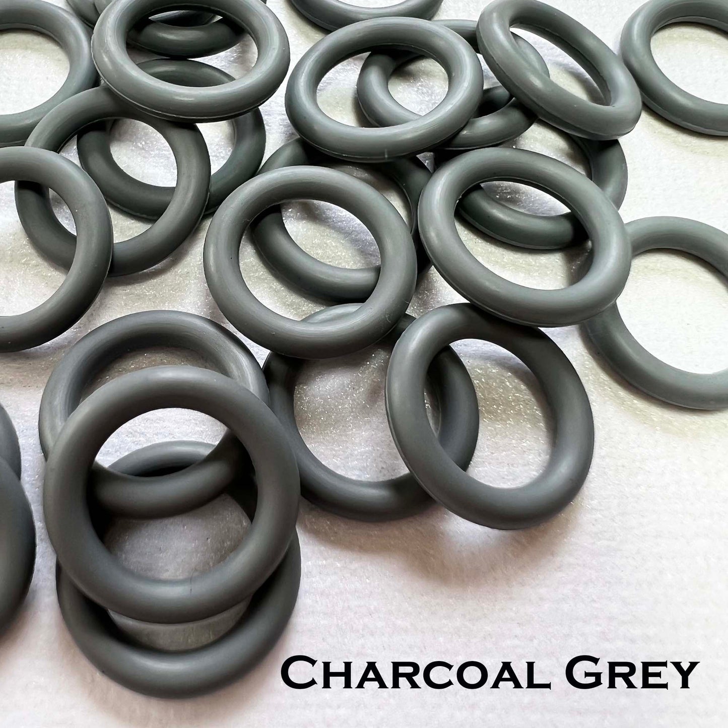 15mm Rubber O-Rings (ID: 10mm) - choose color & quantity