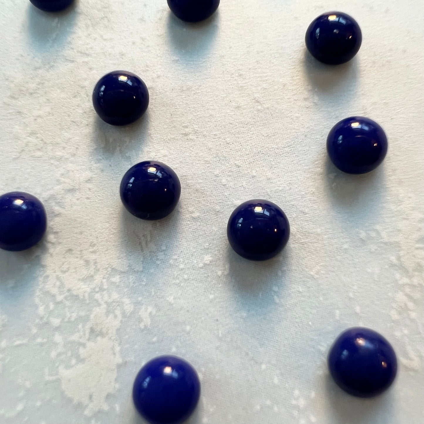 4mm Round Cabochons - Glass 50 Pieces - Choose color