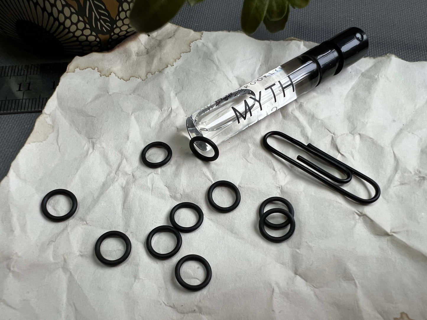 8.4mm Rubber O-Rings (ID: 6mm) - Black