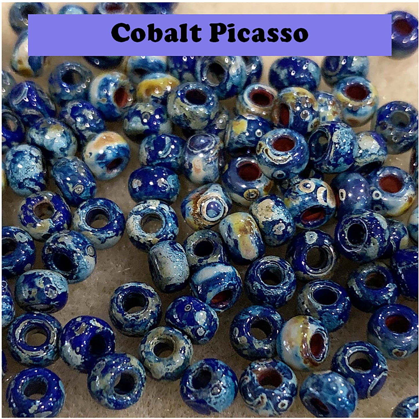 Miyuki Seed Beads 6/0 Picasso Finish (20g) - Choose Color