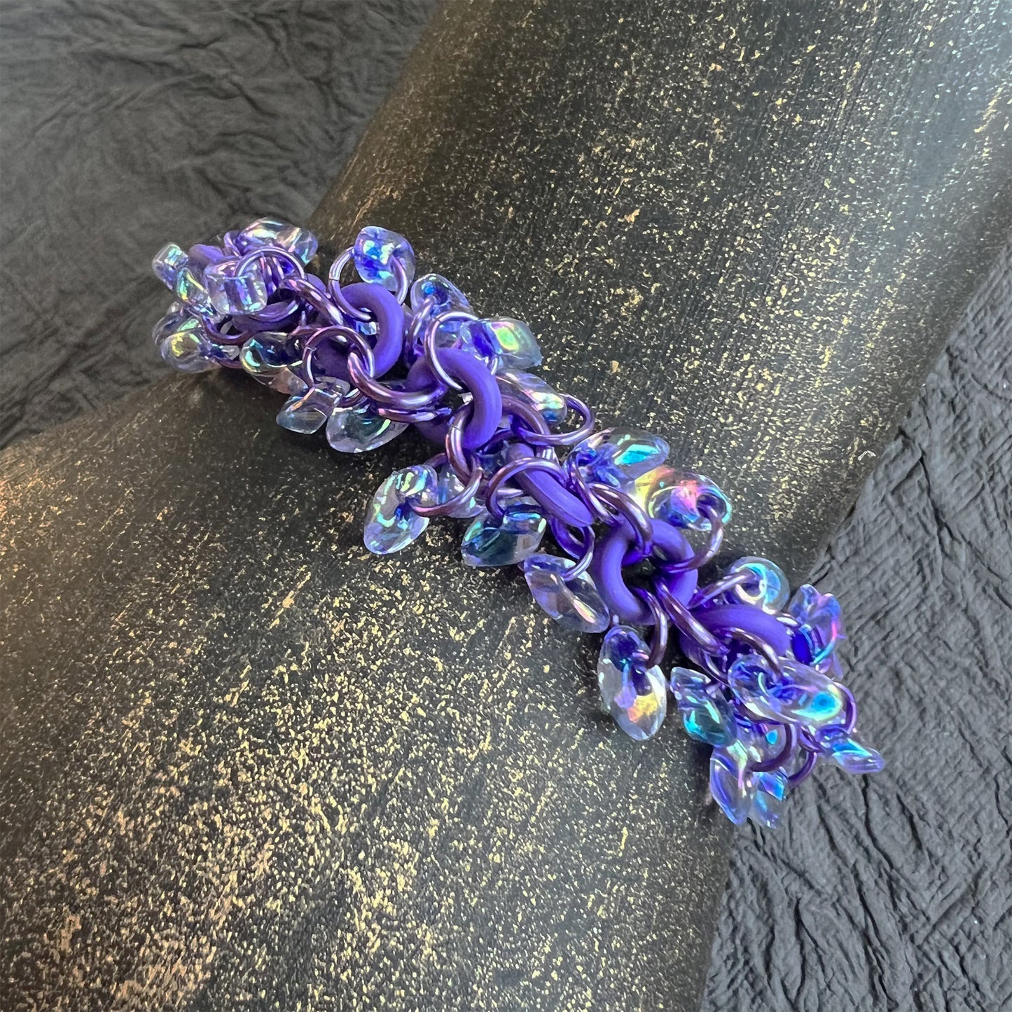 Shaggy Long Magatama Stretch Bracelet Kit with FREE Video  Purple-licious Grape Lavender Lnd AB