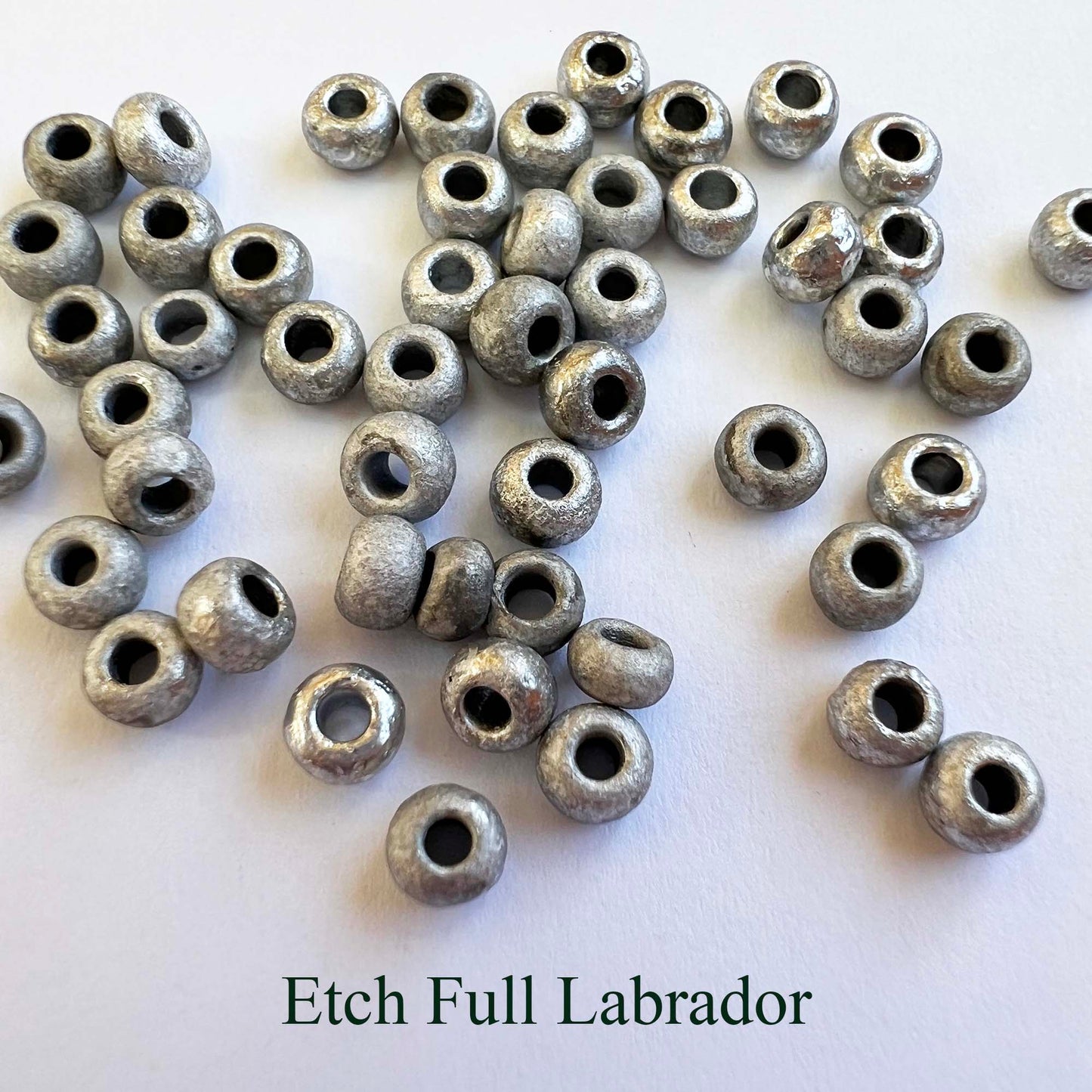 Etched Finish Czech Beads 6/0 choose color