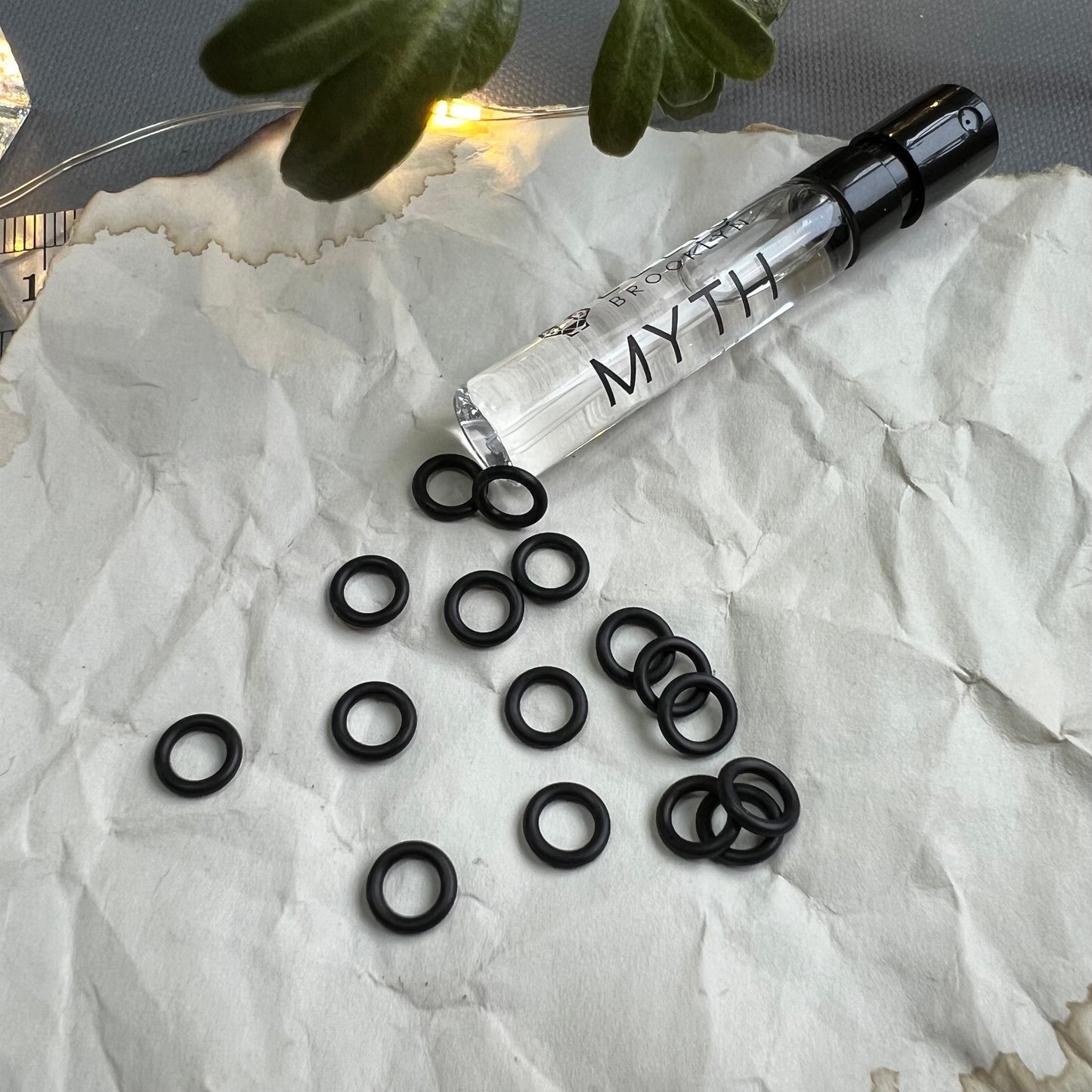 6.6mm Rubber O-Rings (ID: 3.5mm) - Black