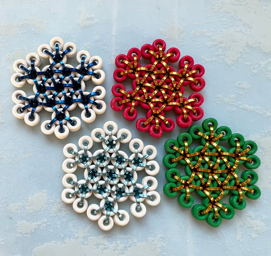 Snowflake Sparkle Ornament mini Kit with FREE Video - choose color
