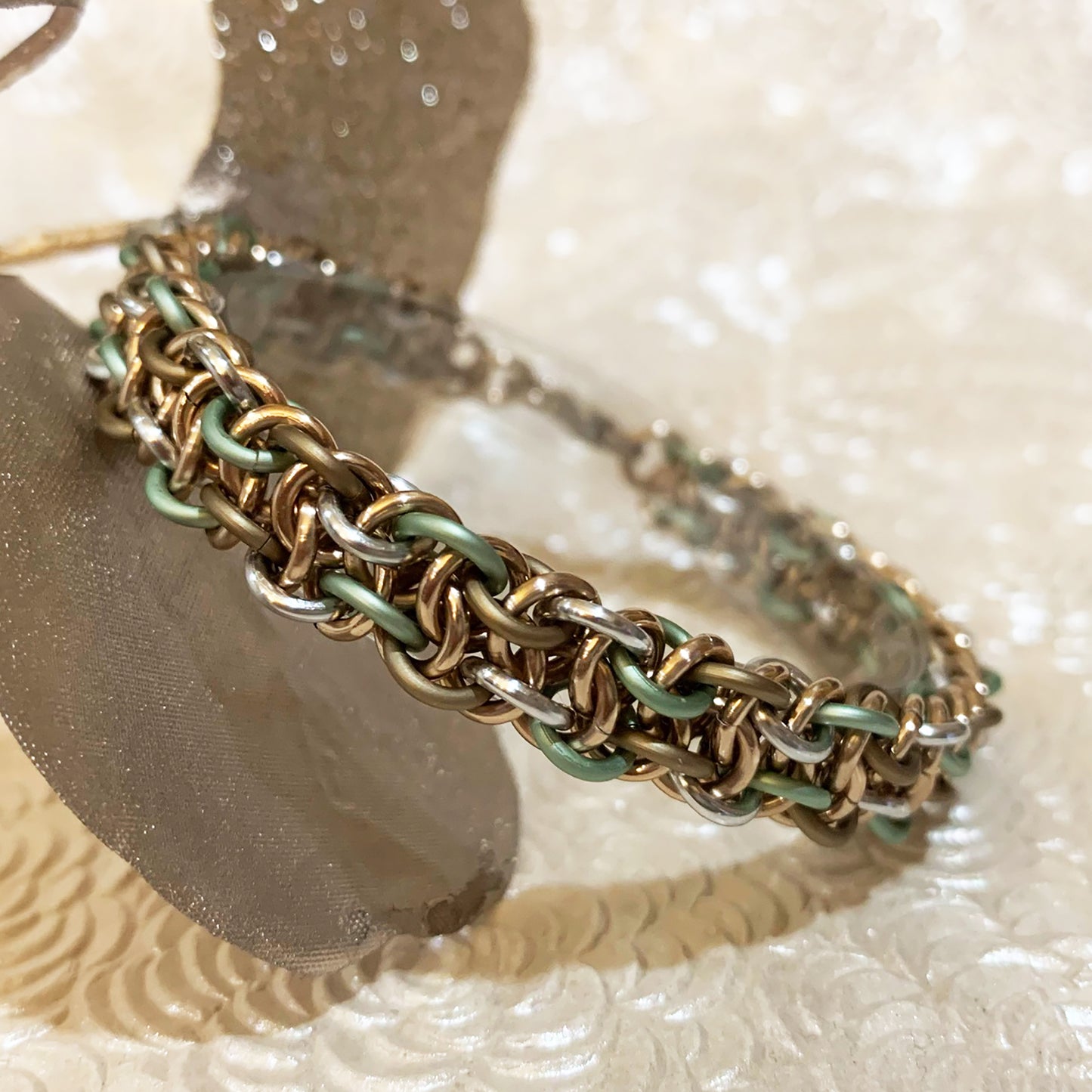 Vipera Berus Bracelet Kit with FREE video Mt Seafoam Mt Champagne Silver and Rose Gold